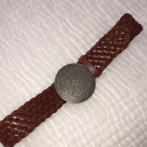 American Eagle Outfitters Woven Leather Belt Sm/Pm